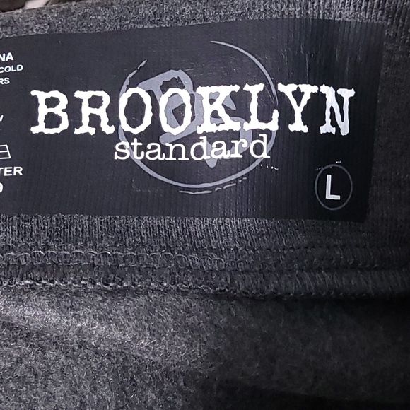 NWT Brooklyn Standard Joggers L (34x30.5) Adult Fleece Drawstring Dark G… - Picture 8 of 10